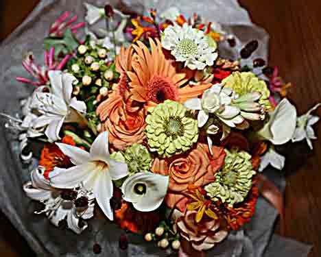 Flowers & Planets: Zinnia Flower Bouquet