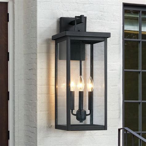 True Fine Trevot Light In Large Black Outdoor Wall Lantern