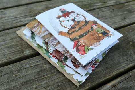 Set of 4 Festive greetings cards – Kriksis