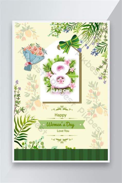 Poster Happy International Women's Day March 8 Very Beautiful | PSD Free Download - Pikbest