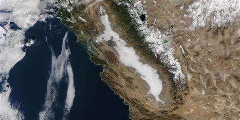 Tule Fog In The Central Valley California Earthdata