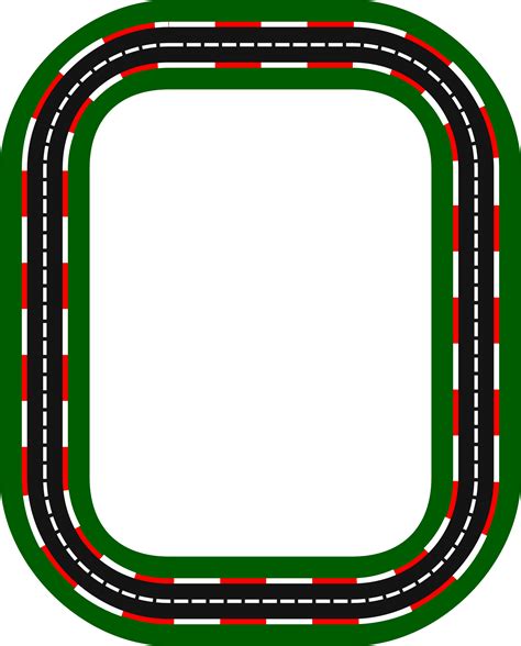 Race Track Road Clipart