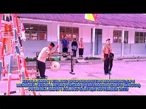 Kepala Sekolah Bpk Parluhutan Manurung S Pd Membuka Secara Resmi