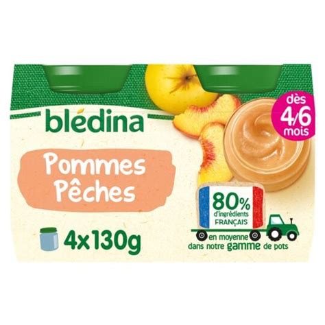 Bl Dina Compote B B D S Mois Pommes P Ches Bledina