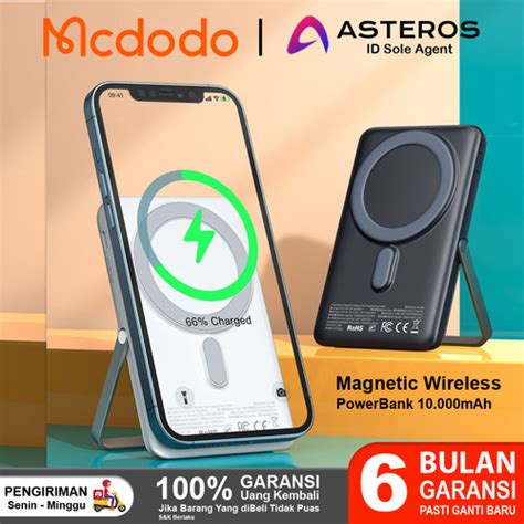 Jual MCDODO Power Bank Magsafe 10000MAh Wireless Fast Charging 15W MC