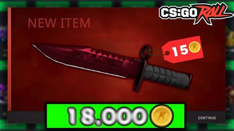 Coins To A Knife Challenge Csgoroll Youtube