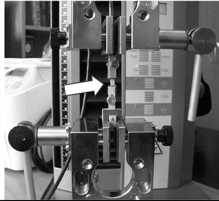 The Setup For Uni Axial Tensile Tests With A Universal Testing Machine