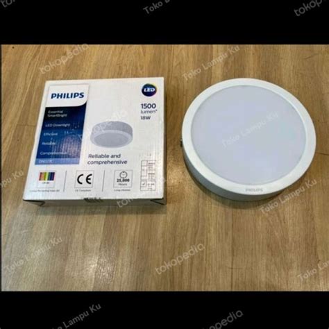 Promo Philips Led Downlight Outbow Dn027c 8 18w Led15 D200 Surface