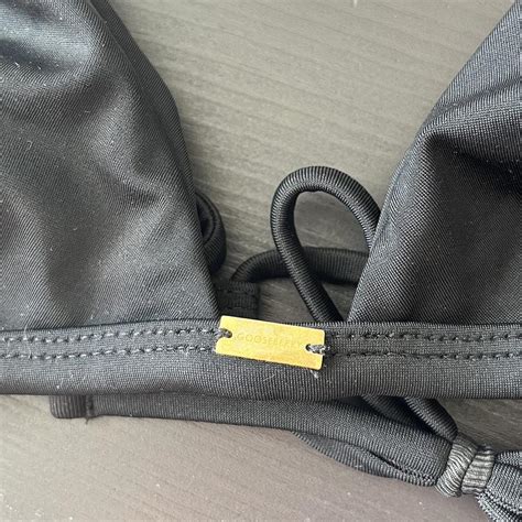 Black Bikini Top Gooseberry Intimates Swimwear Size Depop