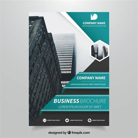 vector modern business leaflet template