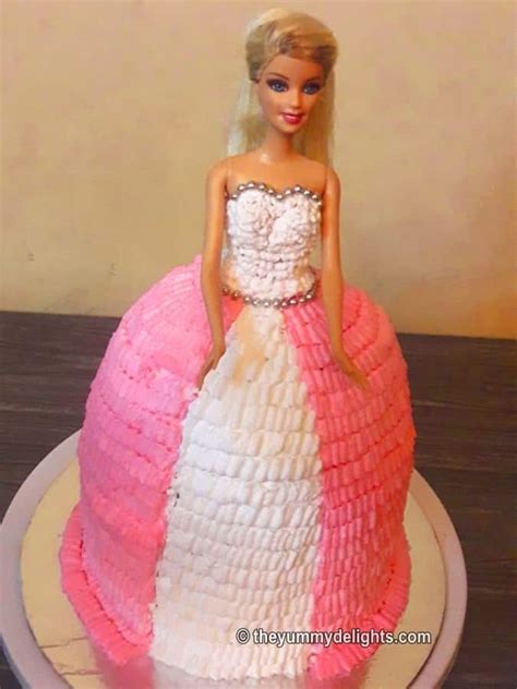 Doll Cake Recipe How To Make Doll Cake Without Mold Barbie Doll