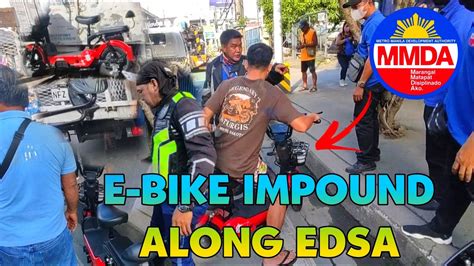 E BIKE NAG COUNTERFLOW SA EDSA WALANG SUOT NA HELMET LISENSYA SA E BIKE