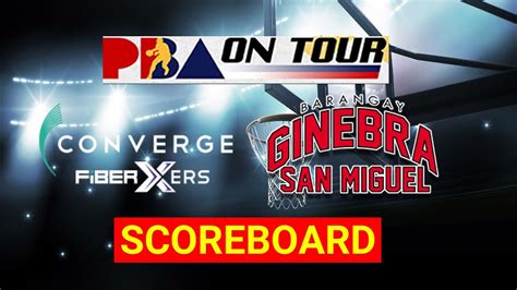 2023 PBA ON TOUR LIVE SCORE CONVERGE FIBER XERS Vs BARANGAY GINEBRA