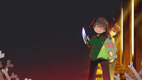 Chara And Frisk Undertale Hd Wallpaper By Ffsade