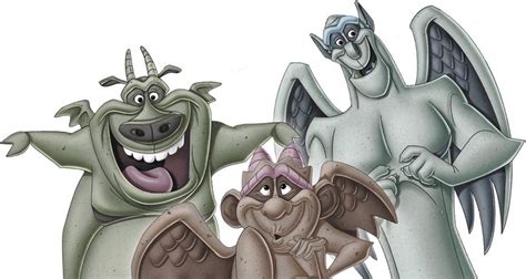 Victor Hugo And Laverne Are A Trio Of Gargoyles And Major Characters