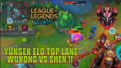 Wild Rift Y Ksek Elo Top Lane Wukong V Canavari Lane