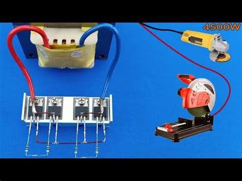 Simple Powerful V Inverter How To Make Simple Inverter W