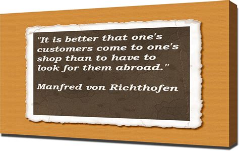 Amazon Compatible With Manfred Von Richthofen Quotes 3 Canvas