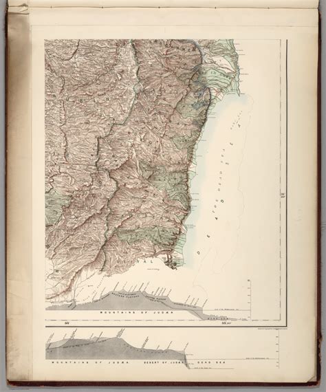 (Sheet 6). Western Palestine Natural Drainage and the Mountain Ranges
