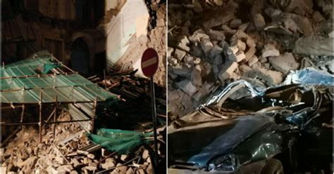 Crolla Palazzina Di Quattro Piani Per Tutta La Notte Si Cercano I