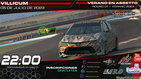 Villicum Verano En Assetto 2023 1 5 Racing Online Club