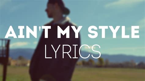 Lil Renzo Aint My Style Lyrics Youtube