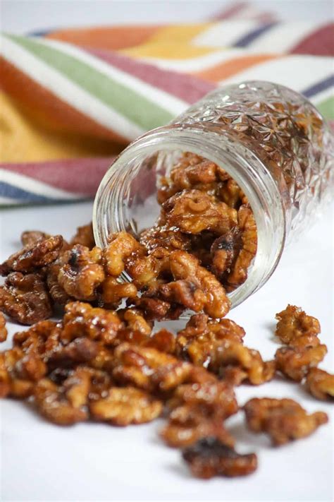 Cinnamon Candied Walnuts Man Meets Oven