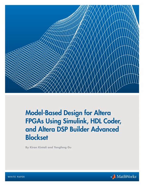 Pdf Model Based Design For Altera Fpgas Using Simulink Hdl Pdf