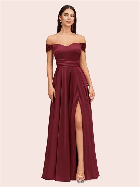 100 Mulberry Satin Prom Dresses Cetims