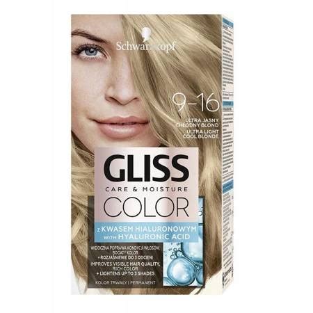 Gliss Color krem koloryzujący do włosów 9 16 Ultra Jasny Chłodny Blond