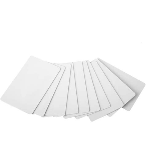 Cartes En Plastique Vierges Blanches De Qualit Sup Rieure Pcs