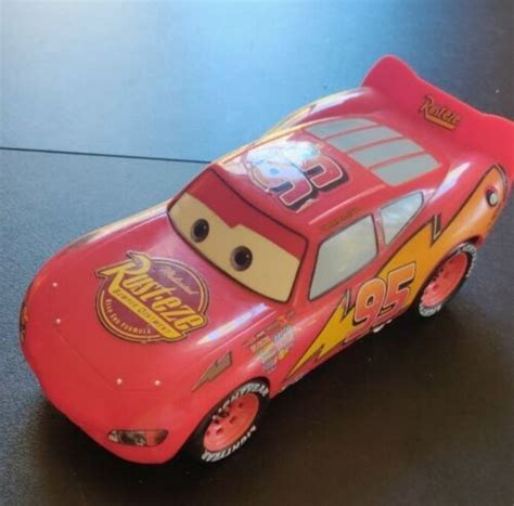 Disney Pixar Cars Lightning Mcqueen Toy, pre-owned, about 8 inches long | #4573887135