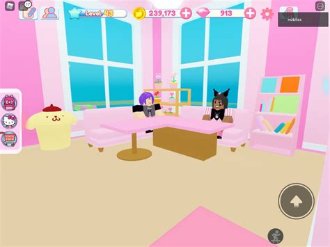 hello kitty cafe ideas(second floor) | Hello kitty, Decoração, Roblox