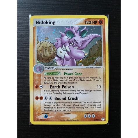 Nidoking Holo Fire Red Leaf Green Pok K P P Tradera