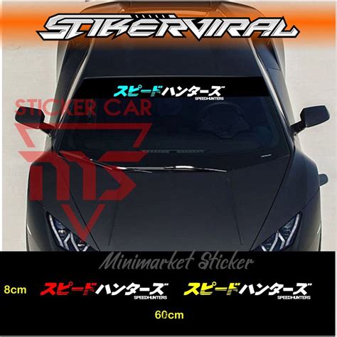 Jual Stiker Speedhunters Jdm Kanji Sticker Speedhunter Kaca Mobil