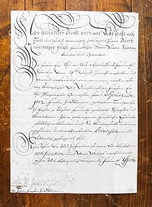 Brief Mit Eigenh Ndiger Unterschrift Von Landgraf Ernst Ludwig Von