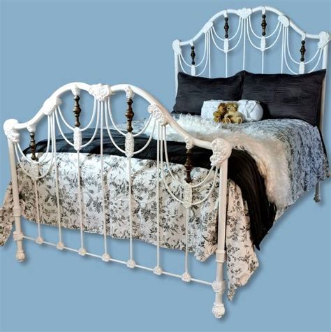 Full Antique Cast Iron Bed Cast Iron Bed Wrought Iron Bed Etsy Cast