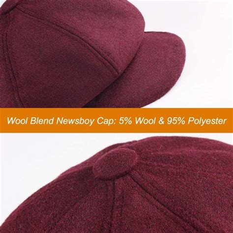 Womens Newsboy Cap Paperboy Hat Winter Wool Beret Hat Cabbie Fiddler