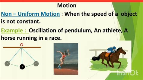 Class 9 Motion Part 3 Uniform Motion Non Uniform Motion Definations By Manjeet