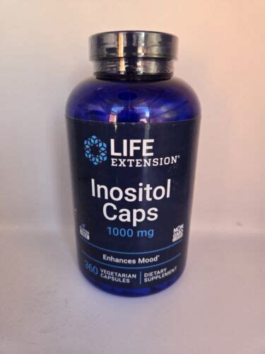 Life Extension Inositol Caps Mg Vegetarian Capsules Ebay