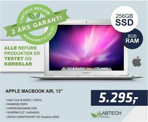 Apple Macbook Air 13 Tilbud Hos LabTech Data