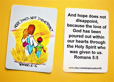 Hope Does Not Disappoint Romans Mini Scripture Doodle Etsy