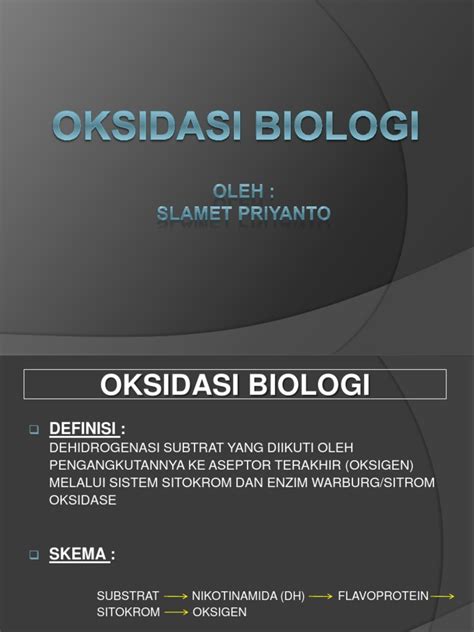 Oksidasi Biologi | PDF