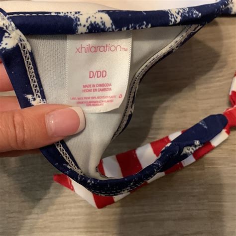 Xhilaration Swim Xhilaration Red White Blue Stars Stripes Bikini