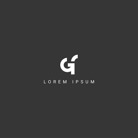 Premium Vector Creative Minimal Gf Fg Letter Business Logo Initial