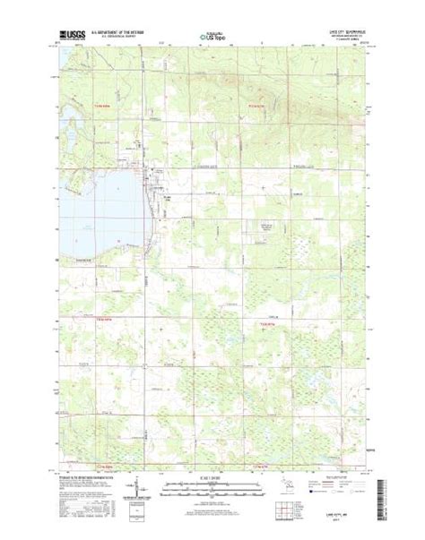 Mytopo Lake City Michigan Usgs Quad Topo Map