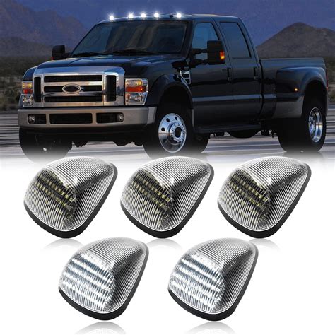 Shinefit 5pcs Led Cab Roof Marker Lights Replacement For 1999 2016 F250 F350 F450