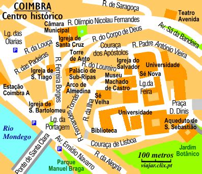 Coimbra Map - Portugal