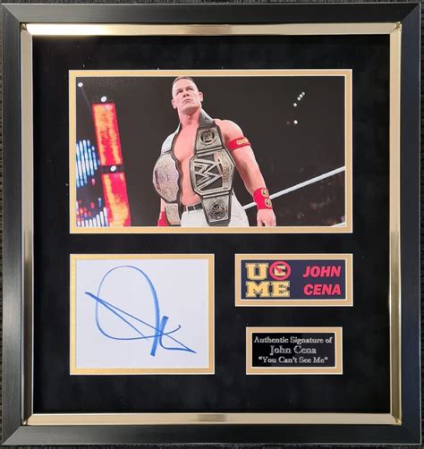 John Cena signed WWE Wrestling signed presentation | Starstruck Autographs