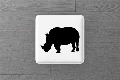 Rhino Silhouette – MasterBundles